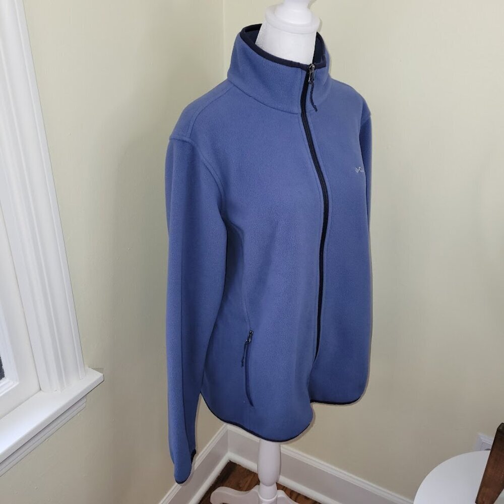 Columbia Sportswear Full Zip Fleece Jacket Long Sleeves Blue Women's Size XL - Picture 12 of 15